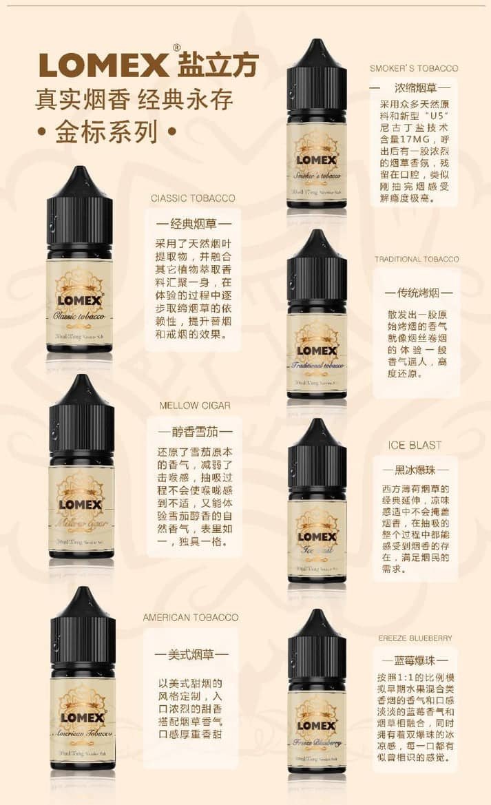 LOMEX 鹽立方電子煙油 LOMEX 鹽立方電子煙油